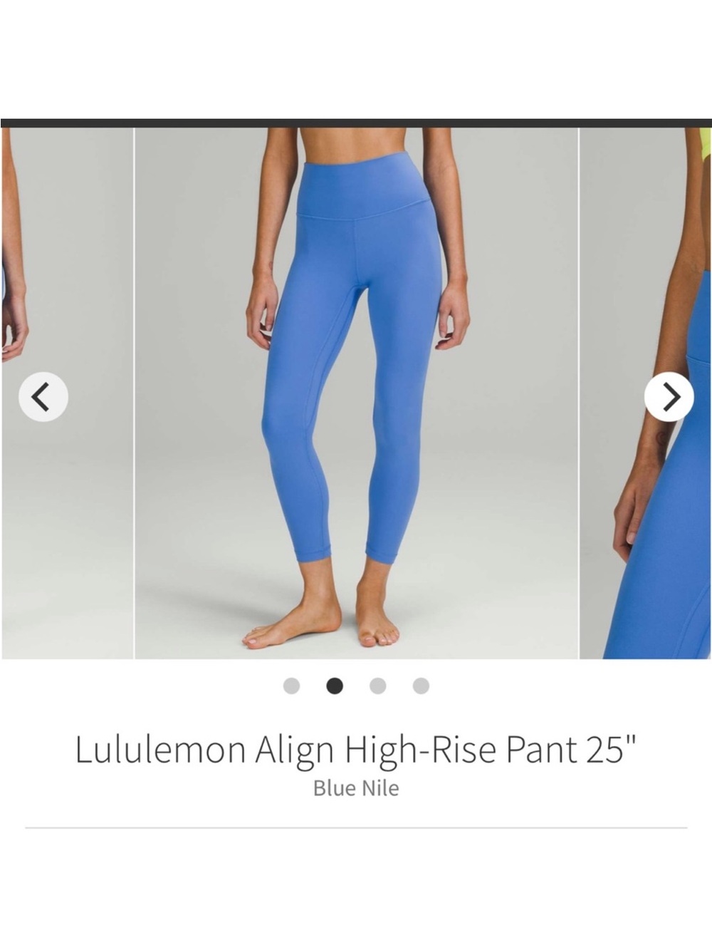 Lululemon Align High Rise Pants 25” Blue Nile *Nulu Sz 4 Rare